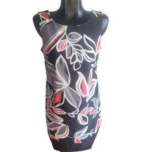 Beechers Brook Floral Sleeveless Shift Dress L